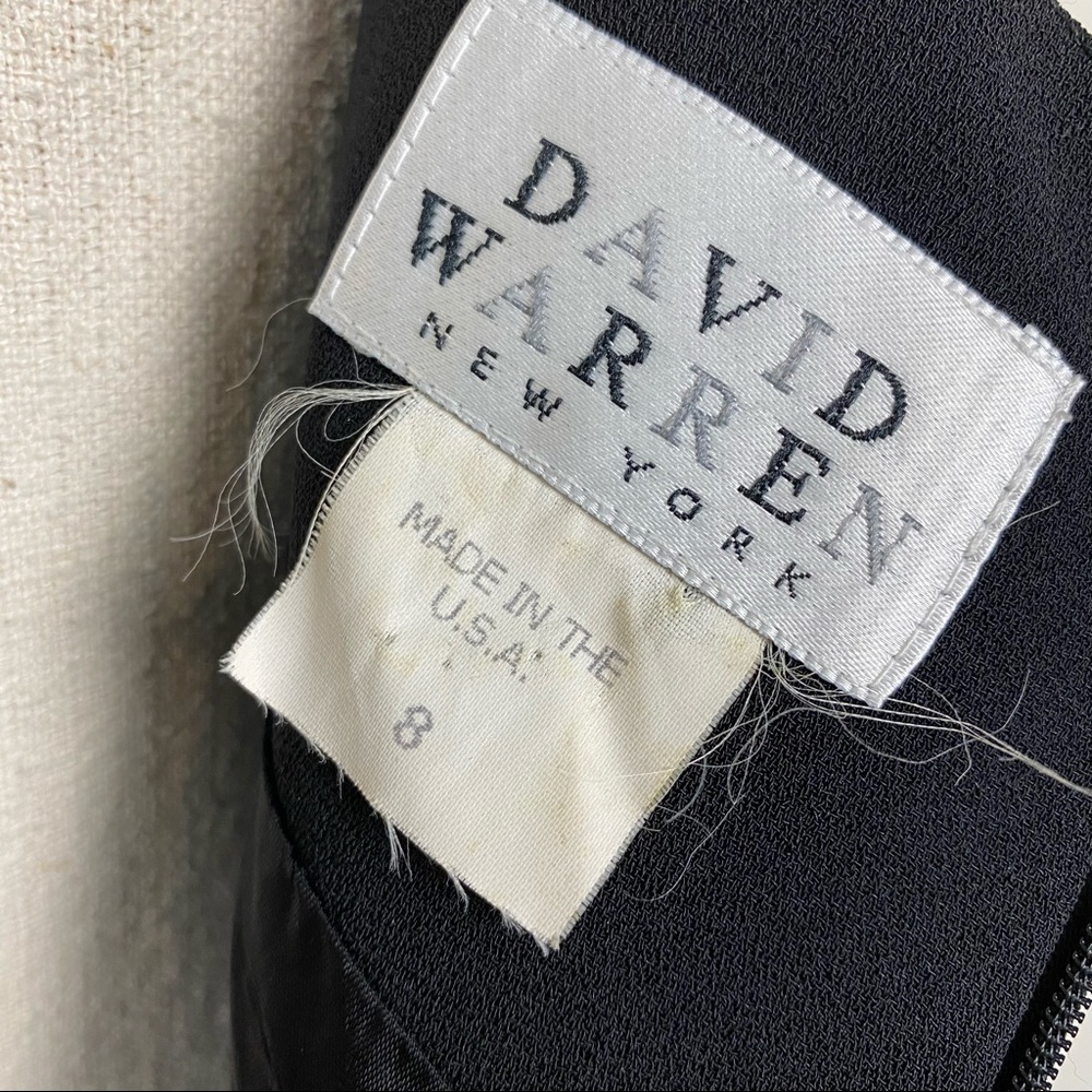 David Warren Black Evening Dress - Picture 7 of 8